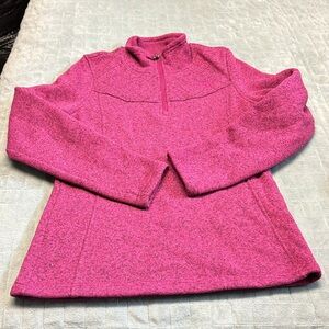 The North Face Knit Sweatshirt, Pink, Magenta, Pullover, Fleece, Size M